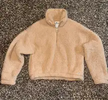 Hollister Cropped Half Zip Sherpa