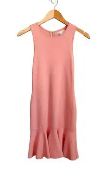 Revolve By The Way Bubble Gum Pink Tank Bodycon Flounce Sweater Dress Size Small