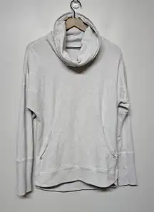 Lululemon Rest Day Pullover Black Cowl Neck Zip Pockets Long Sleeve Sweatshirt‎