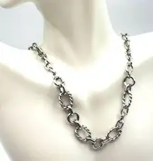 CHARTER CLUB Twist Link Chain Necklace, 17" + 2" extender NWT