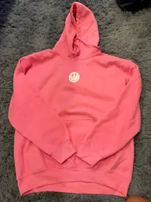 Pink Smiley Gildan Sweatshirt
