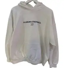 Alabama Football #18 text when you are champs white hoodie XL