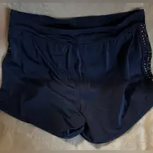 Swim Shorts Navy Blue Side Cutout Design Women’s 20