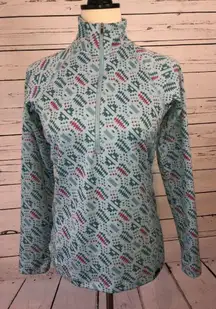 Patagonia Capilene Base Layer Midweight Shirt Small Cool to‎ Cold 1/2 Zip Nordic