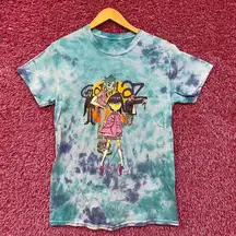 The Gorillaz Phase 1 Celebrity Take Down Rock Tie Dye size Small
