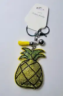 NWT sparkly pineapple keychain/purse charm