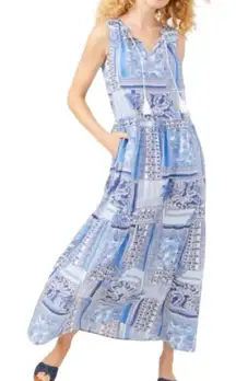 J. McLaughlin Christa Tiered Maxi Dress Size Large