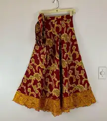 Reversible Maxi Wrap Skirt BINS402