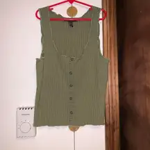 Forever 21 Lettuce Trim Tank Top