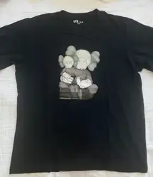 x Kaws Black T-shirt