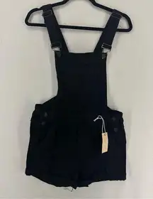 Streetwear Society Shortall Sallopette Courte Overalls Shorts Women’s S/P Black