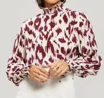Isabel Marant Etoile Yoshi Ikat Silk Blouse