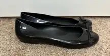 Melissa Black Jelly Flats size 9