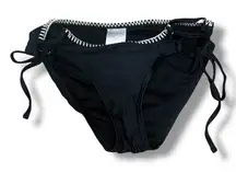 Xhilaration | Black Side-Tie Bikini Bottoms | Small