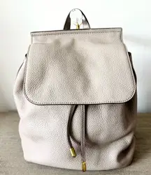 Marc Jacobs Pike Place Backpack in Taupe Pebbled Leather