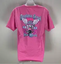 Disneyland Walt  Daytona Beach 2022 Graphic T-shirt Pink Bike Week Medium