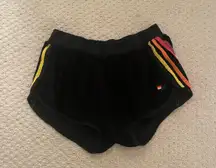 black terry cloth shorts