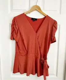 Naïf Dusty red Wrap blouse Size Large