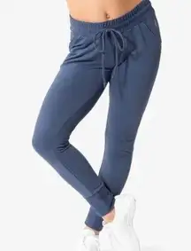 Free People Movement Sunny Skinny Cuffed Blue Sweatpants