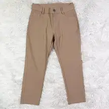 YELETE Women’s Pull-On Capri Pants Sand Light Tan Medium NWOT