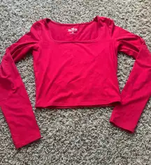 Hollister Cropped Long Sleeve Shirt