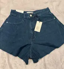 WeWoreWhat Flare Bell Denim Shorts – Indigo Comfort, Size 26 (NWT)