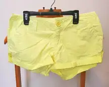 Charlotte Russe  Highlighter Yellow Shorts 10