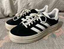 Adidas Black and White Gazelle Sneakers