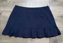 Tommy Bahama Golf 15” Navy Blue Pocket Ruffle Golf Skirt‎ Size XL