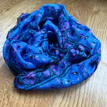 Blue purple soft scarf