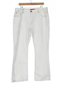 Levi's White 515 Low Rise Boot Cut Jeans Sz 16