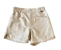 NWT Le Laboureur French Moleskin Work Short in Ecru EU 38/ US 6