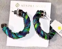 Kendra Scott  Masie Corded Hoop Earrings NWT