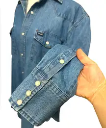 Vintage WRANGLER Denim Button Up