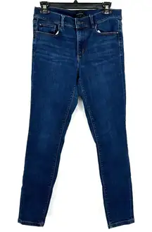 Ann Taylor‎ size 6 blue skinny jean pants denim non-distressed