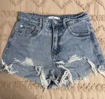Adika Jean Shorts Distressed