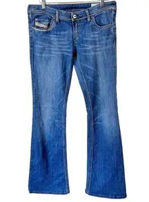 Diesel  Lowky B.C. Distressed Italy Bootcut Flare Denim Jeans