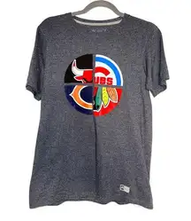 Russell Athletic Chicago Bulls, Bears, Cubs, Blackhawk’s Shirt Suze Small