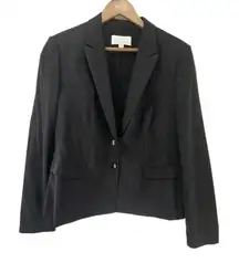 Boss Hugo Boss Women Dark Gray Wool Blazer Size‎ 14