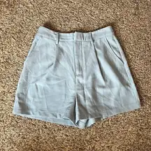 7 for All Mankind powder blue trouser shorts