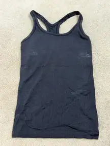 Black Lululemon Ebb To Street Tank Top Ribbed