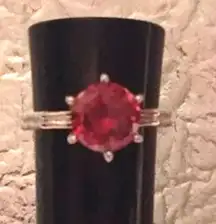 Beautiful ruby red ring