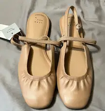 A New Day Women's Beige Slingback Flats