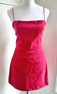 Lottie Moss NWT Red‎ Mini Fit Flare Cocktail Party Dress XS Pac Sun