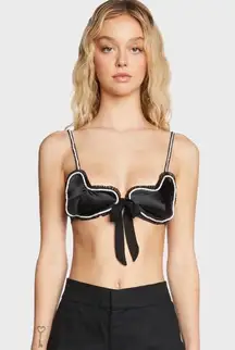 NWT | For Love And Lemons Cora Heart Bra Top Size Small