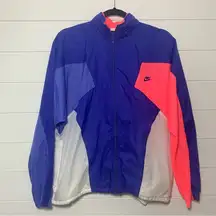 Nike Vintage 90s  logo colorblock jacket windbreaker full zipper. Size: M