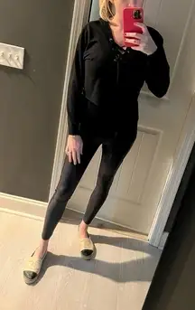 Black Express Crop Hoodie, XS