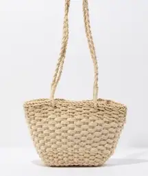 Outfitters woven basket tote bag NWOT