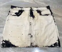 ZARA Tie Dye Mini Cotton Skirt