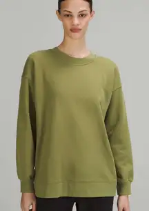 Lululemon Perfectly Oversized Crewneck in Bronze Green- Size Small